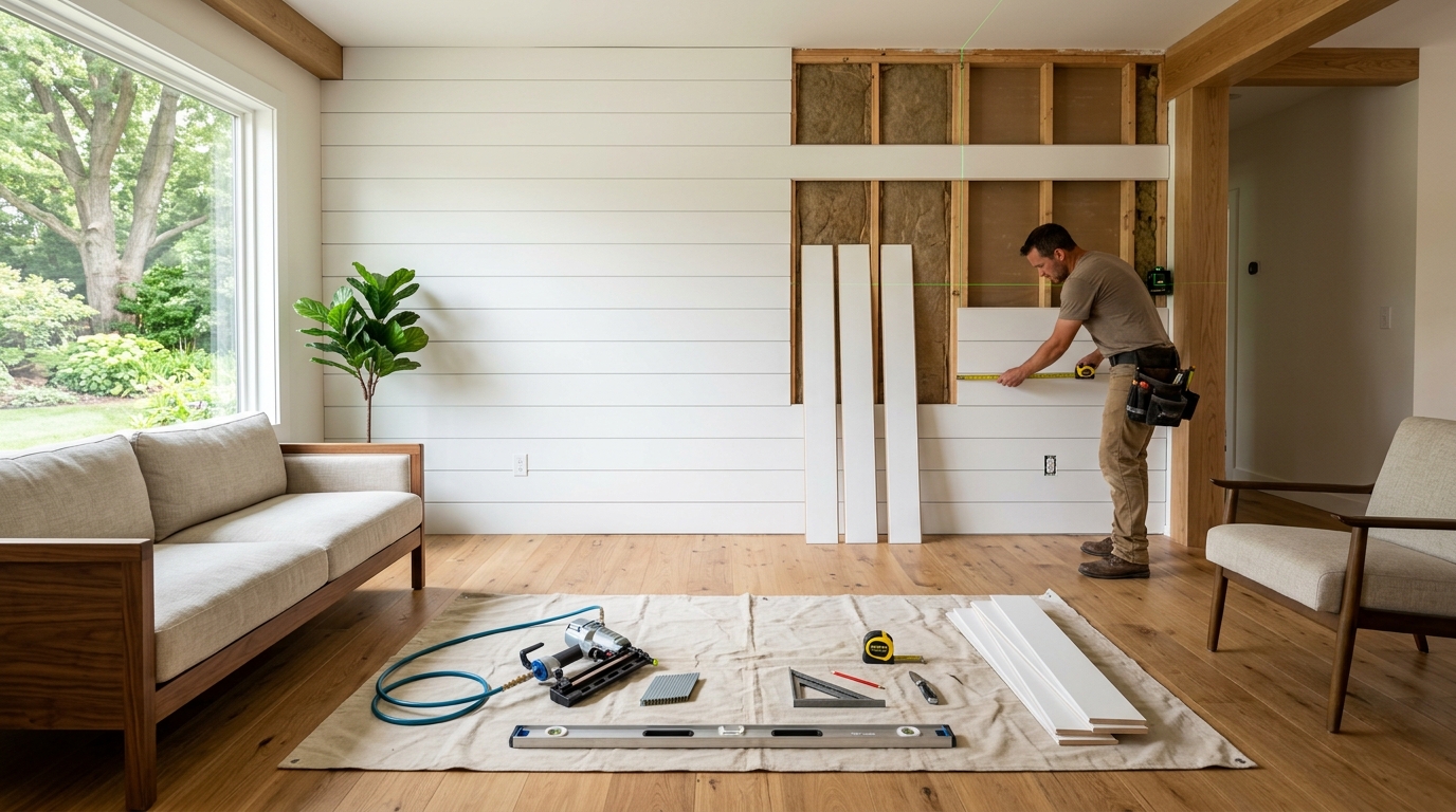How to Install a Shiplap Accent Wall: Complete Step-by-Step Guide
